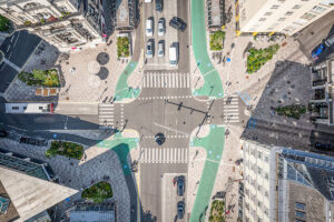 Praterstrasse von oben