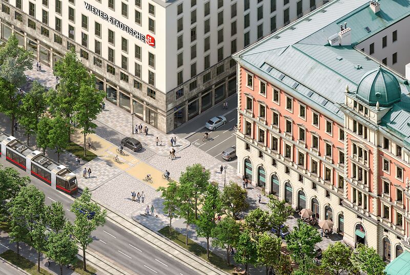 Ring Schottenring Gonzagagasse Rendering